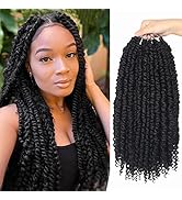 Bileaf Passion Twist Crochet Hair Pre-twisted 16 Inch 8 Packs Crochet Passion Twist Hair, Soft Pr...