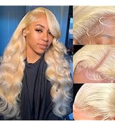 GOMOST Blonde Lace Front Wigs 613 Wig Human Hair 613 HD Transparent Lace Frontal Wigs Body Wave G...