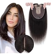 SEGOHAIR Hair Toppers for Women Real Human Hair No Bangs 13 * 15 cm Larger Silk Base 150% Density...