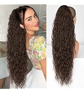 ORSUNCER Dark Brown Ponytail Extension Claw 30