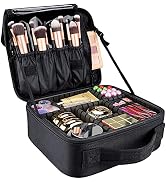 gzcz Travel Makeup Bag 10.4 Inches Portable Makeup Case Cosmetic Train Case Organizer Artist Stor...