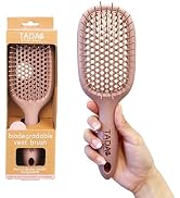 TADA Natural Beauty Hair Brush Detangler for Curly, Thick, Wavy, and Thin Hair - Ventilation Hole...