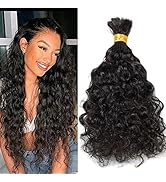 Brazilian Loose Curly Hair Bulk Human Hair Bulk For Braiding No Weft Full End Braids Remy Hair We...