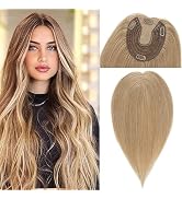 Rich Choices Hair Toppers For Women 100% Real Human Hair Topper With No Bangs 13 * 15CM Silk Base...