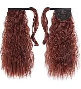 Ponytail Hair Extensions,HSPJHTM Auburn Ponytail Extension 18