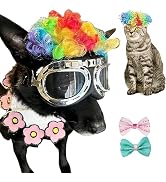 Funny Dog Wig Pet Costumes, Cat Costume Synthetic Hairpiece Cosplay Wigs, Headwear for Halloween ...