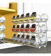 LYNK PROFESSIONAL Slide Out Coffee Pod Holder Organizer Upper Kitchen Cabinet and Coffee Bar