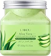 AKARY Organic Aloe Vera Exfoliating Scrub, Ultra Hydrating and Exfoliating Scrub for Nourishing E...