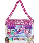 Barbie - Townley Girl- 11 Pcs Makeup Filled Sling Chain Bag with Peel- Off Nail Polish, Eyeshadow...