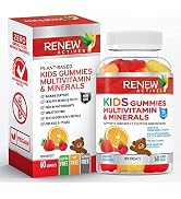 Renew Actives Kids Multivitamin Gummies, Maximum Nutrients Kids Vitamins (60 Count) Yummy Strawbe...