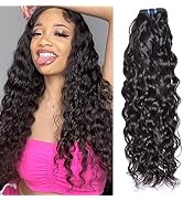 10A Water Wave Human Hair Extensions 1 Bundle 26 inch Brazilian Wet and Wavy Hair MSGEM Unprocess...