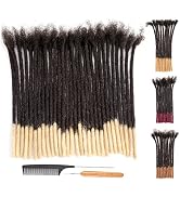 DAIXI 0.6cm Thickness 8 Inch 30 Strands #T1B/613 Blonde Tips Ombre Color 100% Real Human Hair Dre...