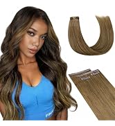Lashey Seamless Clip in Hair Extensions Human Hair 4pcs 37g #6 Medium Brown Clip in Hair Extensio...