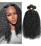 Curly Bundles Human Hair Kinky Curly Human Hair Bundles 100% Unprocessed Brazilian Virgin Hair Qu...