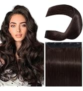 S-noilite Clip in Human Hair Extensions Clip in Hair Extensons 100% Real Human Hair One Piece/5 C...