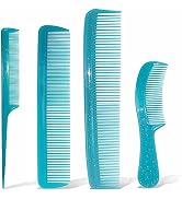 NuAngela Styling Comb Set, Cutting Combs Clipper Rat Tail Hair Beard Comb, Wide and Fine Tooth Ha...