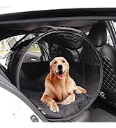 MANON ROSA Pet Tube Kennel Car Crate - Soft Tunnel for Small Medium Large Dogs Cats, Dual-Side Do...