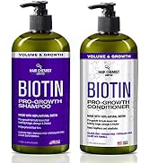 Hair Chemist Biotin Pro-Growth Shampoo & Conditioner Set - Includes 33.8oz Shampoo & 33.8oz Condi...