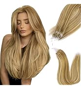Micro Link Hair Extensions Human Hair 30g 20inch(#18613) Dark Blonde Microlink Hair Extensions Hu...