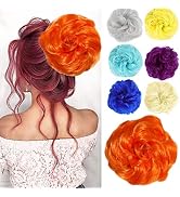 Kediciz Messy Bun Hair Piece Fake Hair Buns Scrunchies Extensions Synthetic Thick Updo Hairpieces...