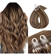 MY-LADY Microlink Hair Extensions Microbead Human Hair Extensions 14 Inch Blonde Micro Loop Hair ...