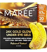 MAREE Eye Gels - Under Eye Patches, Gold Eye Patches for Puffy Eyes and Dark Circles Eye Bags - 2...