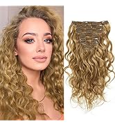 Caliee Real Human Hair Extensions For Women (14 Inch, Natural Wave #27)