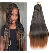 BEFUNNY Braiding Hair,Pre Stretched Braiding Hair, 24 Inch 8 Packs Prestretched Synthetic Braidin...