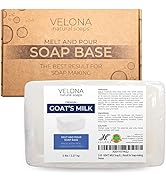 velona 5 LB - GOATS MILK Soap Base SLS/SLES free | Melt and Pour | Natural Bars For The Best Resu...