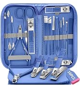 Manicure Set 16Pcs Nail Clippers Set Manicure Kit Professional Stainless Steel Pedicure Kit Nail ...