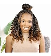 Fulcrum Goddess Box Braids Crochet Hair 10 Inch, 9 Packs Pre Looped Box Braids Crochet Hair For B...
