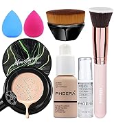 PHOERA Foundation,Mushroom Head Air Cushion CC Cream Natural Foundation,PHOERA Makeup Foundation ...