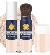 Sunscreen Setting Powder SPF 35, Mineral Powder Matte Oil Control Breathable Setting Loose Powder...