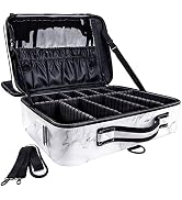 gzcz PU Leather Travel Makeup Bag 16