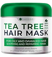 Tea Tree Oil Hair Mask - Products for Dry Damaged Hair, Deep Conditioner Treatment - Intense Hydr...