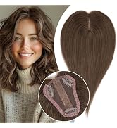 S-noilite Human Hair Toppers, Real Human Hair Toppers,Hair Toppers for Women 100% Real Human Hair...