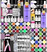 YEVYO Acrylic Nail Kit, Nail Kit for Beginners and Professional with Everything, Nail Starter Kit...
