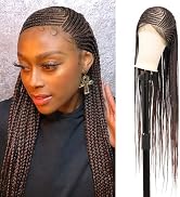 Brinbea 13X8 HD Lace Front Box Braided Wigs for Women Lemonade Cornrow Braids Wigs with Baby Hair...