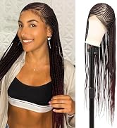 Brinbea 13X8 HD Lace Front Box Braided Wigs for Women Lemonade Cornrow Braids Wigs with Baby Hair...
