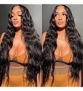 34 Inch Lace Front Wig Human Hair 180 Density Body Wave Lace Front Wigs Human Hair for Black Wome...