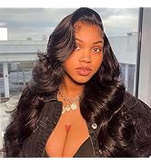 YMSGIRL Body Wave Lace Front Wigs 4X4 Lace Closure Wigs For Black Women Human Hair Glueless Wig P...