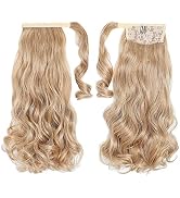 Blonde Ponytail Hair Extensions,HSPJHTM Ponytail Extension 16