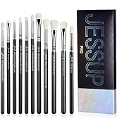 Jessup Eyeshadow Brush Set 11pcs Eye Makeup Brushes Set Professional Eye Shadow Brush Blending Br...