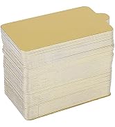 EVGATSAUTO Cupcake Tray, 100 PCS Mousse Cake Boards Gold Paper Cupcake Dessert Displays Tray Wedd...