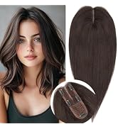 Rich Choices Hair Toppers for Women Real Human Hair 100% Human Remy Toppers for Women with Thinni...