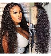 13x4 Lace Front Wigs Human Hair Pre Plucked Wet and Wavy Human Hair Wigs for Black Women Glueless...