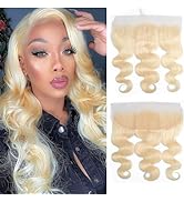 KAFEIER HAIR 613 Frontal Human Hair Body Wave Blonde Frontal Transparent Hd Lace 13x4 With Baby H...