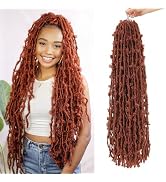 Yewell Butterfly Locs Crochet Hair 24 Inch Distressed Locs Crochet Hair,6 Packs Crochet Butterfly...