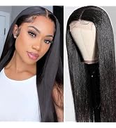 4x4 HD Lace Closure Glueless Wigs Human Hair Pre Plucked 24 Inch Straight Human Hair Wig 150% Den...