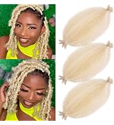SIXERSI Marley Twist Braiding Hair Extensions 613 Blonde Afro Spring Twist Hair 12 Inches Cuban T...